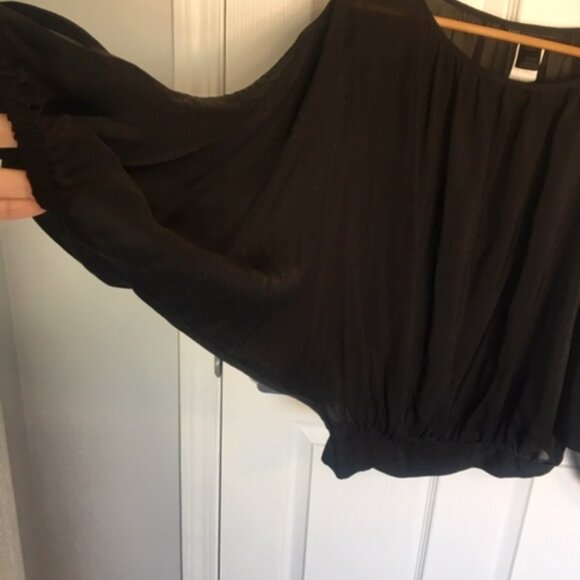 Marc Jacobs silk black blouse oversize size xs - Picture 5 of 8